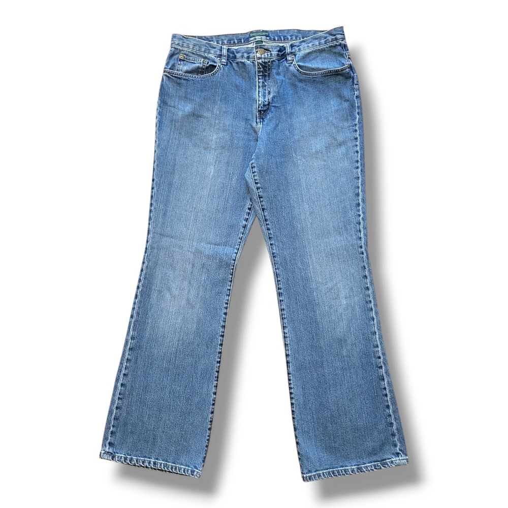 Lauren Jeans Co Ralph Lauren Women's 14 Bootcut Jeans Y2K Denim Stretch
